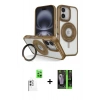 MARSİLYAN™- iPhone 16 Kılıf Nova Minimal Serisi - Şeffaf 360 Full Body Arka Koruyucu + Raze Metal Kamera Lens - BZ