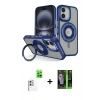 MARSİLYAN™- iPhone 16 Kılıf Nova Minimal Serisi - Şeffaf 360 Full Body Arka Koruyucu + Raze Metal Kamera Lens - BZ