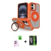 MARSİLYAN™- iPhone 16 Kılıf Nova Minimal Serisi - Şeffaf 360 Full Body Arka Koruyucu + Raze Metal Kamera Lens - PE