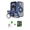 MARSİLYAN™- iPhone 16 Kılıf Nova Minimal Serisi - Şeffaf 360 Full Body Arka Koruyucu + Raze Metal Kamera Lens - PE