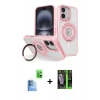 MARSİLYAN™- iPhone 16 Kılıf Nova Minimal Serisi - Şeffaf 360 Full Body Arka Koruyucu + Raze Metal Kamera Lens - LT