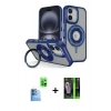 MARSİLYAN™- iPhone 16 Kılıf Nova Minimal Serisi - Şeffaf 360 Full Body Arka Koruyucu + Raze Metal Kamera Lens - LT