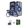 MARSİLYAN™- iPhone 16 Kılıf Nova Minimal Serisi - Şeffaf 360 Full Body Arka Koruyucu + Bilvis Titan Kamera Lens - YL