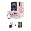 MARSİLYAN™- iPhone 16 Kılıf Nova Minimal Serisi - Şeffaf 360 Full Body Arka Koruyucu + Bilvis Titan Kamera Lens - YL