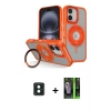 MARSİLYAN™- iPhone 16 Kılıf Nova Minimal Serisi - Şeffaf 360 Full Body Arka Koruyucu + PVD Metal Kamera Lens - YL