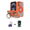 MARSİLYAN™- iPhone 16 Kılıf Nova Minimal Serisi - Siyah 360 Mat Full Body Arka Koruyucu + Bilvis Titan Kamera Lens - YL