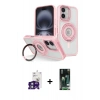 MARSİLYAN™- iPhone 16 Kılıf Nova Minimal Serisi - Siyah 360 Mat Full Body Arka Koruyucu + Bilvis Titan Kamera Lens - YL