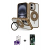 MARSİLYAN™- iPhone 16 Kılıf Nova Minimal Serisi - Siyah 360 Mat Full Body Arka Koruyucu + Bilvis Titan Kamera Lens - GS