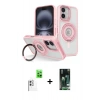 MARSİLYAN™- iPhone 16 Kılıf Nova Minimal Serisi - Siyah 360 Mat Full Body Arka Koruyucu + Raze Metal Kamera Lens - BZ