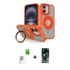 MARSİLYAN™- iPhone 16 Kılıf Nova Minimal Serisi - Siyah 360 Mat Full Body Arka Koruyucu + Raze Metal Kamera Lens - BZ
