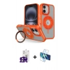 MARSİLYAN™- iPhone 16 Kılıf Nova Minimal Serisi - Siyah 3D Antistatik Seramik Nano Ekran Koruyucu + Bilvis Titan Kamera Lens - PE
