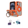 MARSİLYAN™- iPhone 16 Kılıf Nova Minimal Serisi - Siyah 3D Antistatik Seramik Nano Ekran Koruyucu + Bilvis Titan Kamera Lens - YL