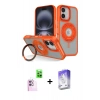 MARSİLYAN™- iPhone 16 Kılıf Nova Minimal Serisi - Siyah Bilvis 5in1 3D Magic Cam Ekran Koruyucu + Raze Metal Kamera Lens - PE