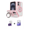 MARSİLYAN™- iPhone 16 Kılıf Nova Minimal Serisi - Siyah Bilvis 5in1 5D Magic Hayalet Cam Ekran Koruyucu + Siyah Bilvis Titan Kamera Lens
