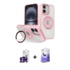 MARSİLYAN™- iPhone 16 Kılıf Nova Minimal Serisi - Siyah Bilvis 5in1 5D Magic Hayalet Cam Ekran Koruyucu + Bilvis Titan Kamera Lens - YL