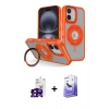 MARSİLYAN™- iPhone 16 Kılıf Nova Minimal Serisi - Siyah Bilvis 5in1 5D Magic Hayalet Cam Ekran Koruyucu + Siyah Bilvis Titan Kamera Lens