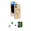 MARSİLYAN™- iPhone 16 Kılıf Nova Modern Prime - Şeffaf 360 Full Body Arka Koruyucu + Raze Metal Kamera Lens - BZ
