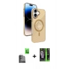 MARSİLYAN™- iPhone 16 Kılıf Nova Modern Prime - Şeffaf 360 Full Body Arka Koruyucu + Raze Metal Kamera Lens - SH