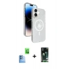 MARSİLYAN™- iPhone 16 Kılıf Nova Modern Prime - Siyah 360 Mat Full Body Arka Koruyucu + Raze Metal Kamera Lens - LT