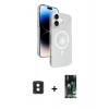 MARSİLYAN™- iPhone 16 Kılıf Nova Modern Prime - Siyah 360 Mat Full Body Arka Koruyucu + PVD Metal Kamera Lens - PE