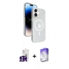 MARSİLYAN™- iPhone 16 Kılıf Nova Modern Prime - Siyah Bilvis 5in1 3D Magic Cam Ekran Koruyucu + Bilvis Titan Kamera Lens - YL