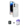 MARSİLYAN™- iPhone 16 Kılıf Nova Modern Prime - Siyah Bilvis 5in1 3D Magic Cam Ekran Koruyucu + PVD Metal Kamera Lens - YL