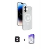 MARSİLYAN™- iPhone 16 Kılıf Nova Modern Prime - Siyah Bilvis 5in1 3D Magic Cam Ekran Koruyucu + PVD Metal Kamera Lens - PE