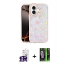 MARSİLYAN™- iPhone 16 Kılıf Odak Prime - Şeffaf 360 Full Body Arka Koruyucu + Bilvis Titan Kamera Lens - YL