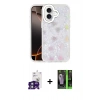 MARSİLYAN™- iPhone 16 Kılıf Odak Prime - Şeffaf 360 Full Body Arka Koruyucu + Bilvis Titan Kamera Lens - YL
