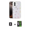 MARSİLYAN™- iPhone 16 Kılıf Odak Prime - Şeffaf 360 Full Body Arka Koruyucu + PVD Metal Kamera Lens - PE