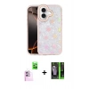MARSİLYAN™- iPhone 16 Kılıf Odak Prime - Şeffaf 360 Full Body Arka Koruyucu + Raze Metal Kamera Lens - PE