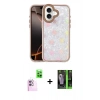 MARSİLYAN™- iPhone 16 Kılıf Odak Prime - Şeffaf 360 Full Body Arka Koruyucu + Raze Metal Kamera Lens - PE