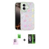 MARSİLYAN™- iPhone 16 Kılıf Odak Prime - Şeffaf 360 Full Body Arka Koruyucu + Raze Metal Kamera Lens - PE