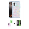 MARSİLYAN™- iPhone 16 Kılıf Odak Prime - Şeffaf 360 Full Body Arka Koruyucu + Raze Metal Kamera Lens - PE