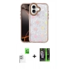 MARSİLYAN™- iPhone 16 Kılıf Odak Prime - Şeffaf 360 Full Body Arka Koruyucu + Raze Metal Kamera Lens - BZ