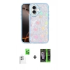 MARSİLYAN™- iPhone 16 Kılıf Odak Prime - Şeffaf 360 Full Body Arka Koruyucu + Raze Metal Kamera Lens - BZ