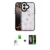 MARSİLYAN™- iPhone 16 Kılıf Odak Prime - Şeffaf 360 Full Body Arka Koruyucu + Raze Metal Kamera Lens - BZ