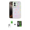 MARSİLYAN™- iPhone 16 Kılıf Odak Prime - Şeffaf 360 Full Body Arka Koruyucu + Raze Metal Kamera Lens - BZ