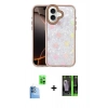 MARSİLYAN™- iPhone 16 Kılıf Odak Prime - Şeffaf 360 Full Body Arka Koruyucu + Raze Metal Kamera Lens - LT