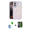MARSİLYAN™- iPhone 16 Kılıf Odak Prime - Şeffaf 360 Full Body Arka Koruyucu + Raze Metal Kamera Lens - LT