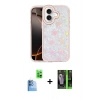 MARSİLYAN™- iPhone 16 Kılıf Odak Prime - Şeffaf 360 Full Body Arka Koruyucu + Raze Metal Kamera Lens - LT