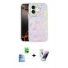 MARSİLYAN™- iPhone 16 Kılıf Odak Prime - Şeffaf Pasifik Cam Ekran Koruyucu + Raze Metal Kamera Lens - LT