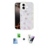 MARSİLYAN™- iPhone 16 Kılıf Odak Prime - Şeffaf Pasifik Cam Ekran Koruyucu + Raze Metal Kamera Lens - LT