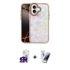 MARSİLYAN™- iPhone 16 Kılıf Odak Prime - Şeffaf Pasifik Cam Ekran Koruyucu + Bilvis Titan Kamera Lens - SH