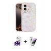 MARSİLYAN™- iPhone 16 Kılıf Odak Prime - Şeffaf Pasifik Cam Ekran Koruyucu + Bilvis Titan Kamera Lens - SH