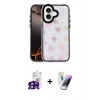 MARSİLYAN™- iPhone 16 Kılıf Odak Prime - Şeffaf Pasifik Cam Ekran Koruyucu + Bilvis Titan Kamera Lens - SH
