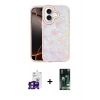 MARSİLYAN™- iPhone 16 Kılıf Odak Prime - Siyah 360 Mat Full Body Arka Koruyucu + Bilvis Titan Kamera Lens - PE