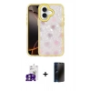 MARSİLYAN™- iPhone 16 Kılıf Odak Prime - Siyah 3D Antistatik Hayalet Cam Ekran Koruyucu + Bilvis Titan Kamera Lens - GS