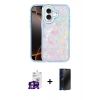 MARSİLYAN™- iPhone 16 Kılıf Odak Prime - Siyah 3D Antistatik Hayalet Cam Ekran Koruyucu + Bilvis Titan Kamera Lens - GS