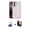 MARSİLYAN™- iPhone 16 Kılıf Odak Prime - Siyah 3D Antistatik Mat Seramik Nano Ekran Koruyucu + Bilvis Titan Kamera Lens - GS